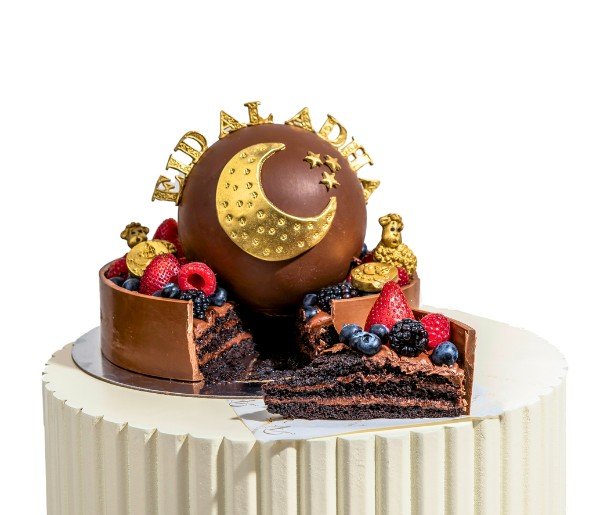 EID Chocolate Cake with Fresh Fruits - Image 2