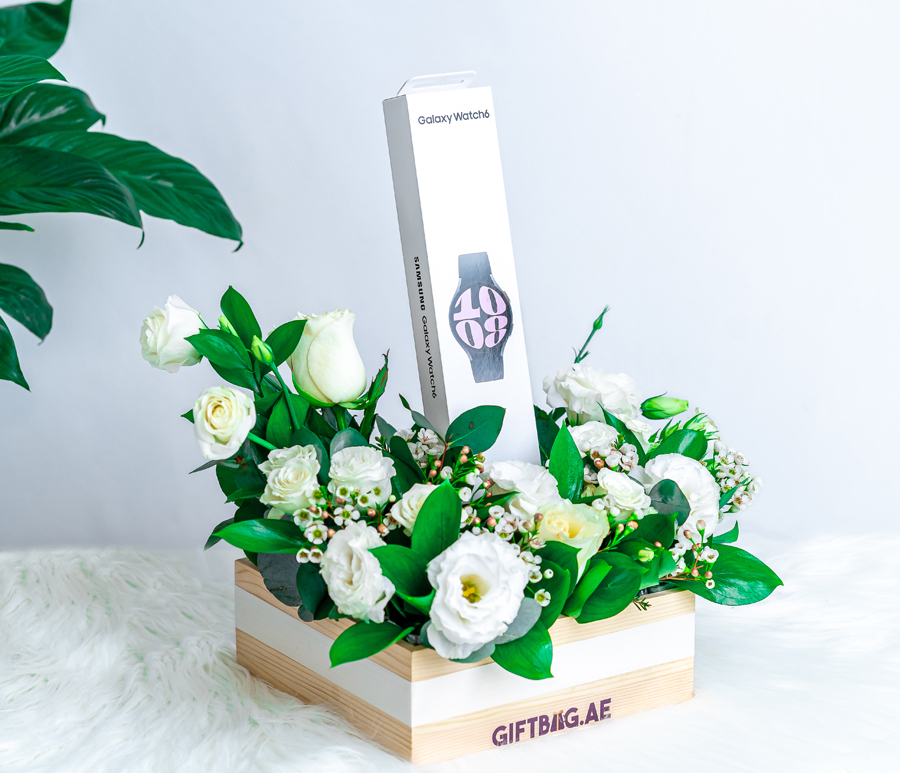 Samsung Watch 6 with White Florals - Image 3