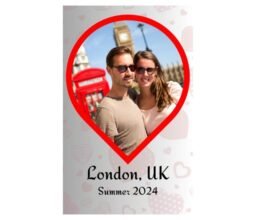 Alternative view of Location Pin Personalised Photo Acrylic Plaque