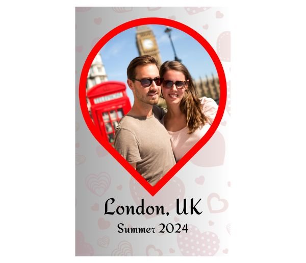 Location Pin Personalised Photo Acrylic Plaque - Image 2
