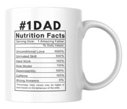 Alternative view of No. 1 Dad Nutrition Mug