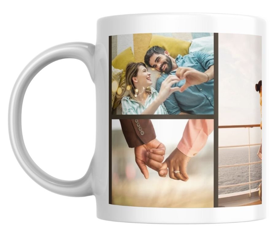 Love Photo Collage Personalised Mug