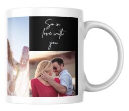 Alternative view of Couple Photos Collage Personalised Mug