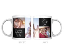 Couple Photos Collage Personalised Mug - Image 3