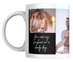 Couple Photos Collage Personalised Mug
