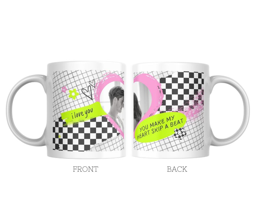 YOU + ME= WE Personalised Mug - Image 3