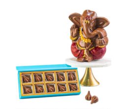 Eco friendly Chocolate Ganpathi Large with Modak