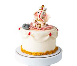 Ganpathi and Mouse Theme Cake