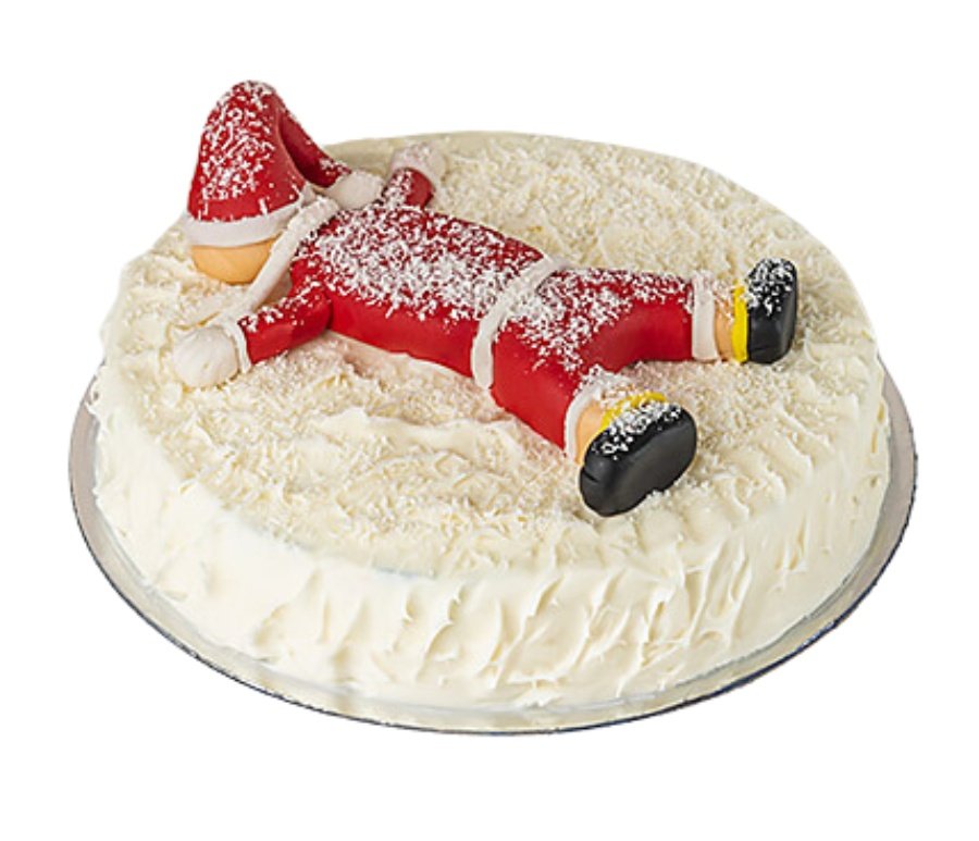 Sleeping Santa cake