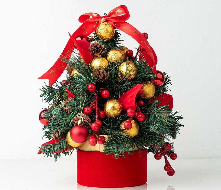 Christmas Tree With Edible Baubles