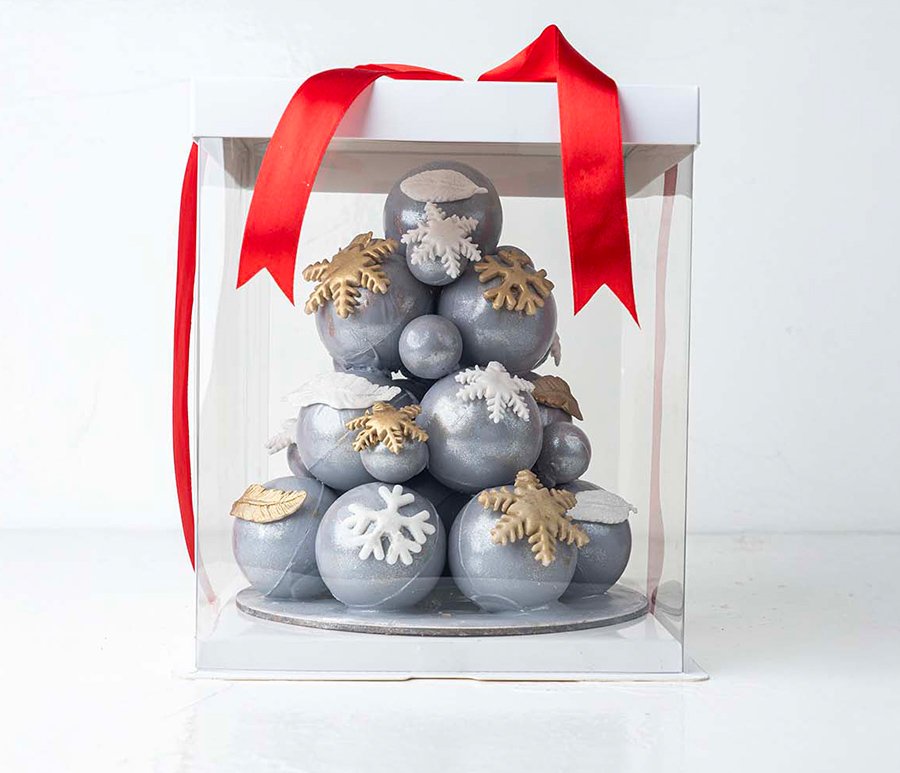 Small And Large Chocolate Bauble Tree - Image 2