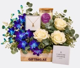 Ever Yours Floral Charm with Candle and Crystal A Necklace