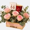 Blush Bloom Treasure with Candle and Delia Earrings
