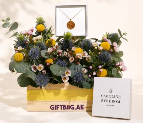 Golden Glow Hamper with Chloe Rocks Necklace