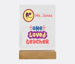 One Loved Teacher Personalised Acrylic Plaque