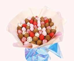 Alternative view of Blush Ruby Strawberry Bouquet