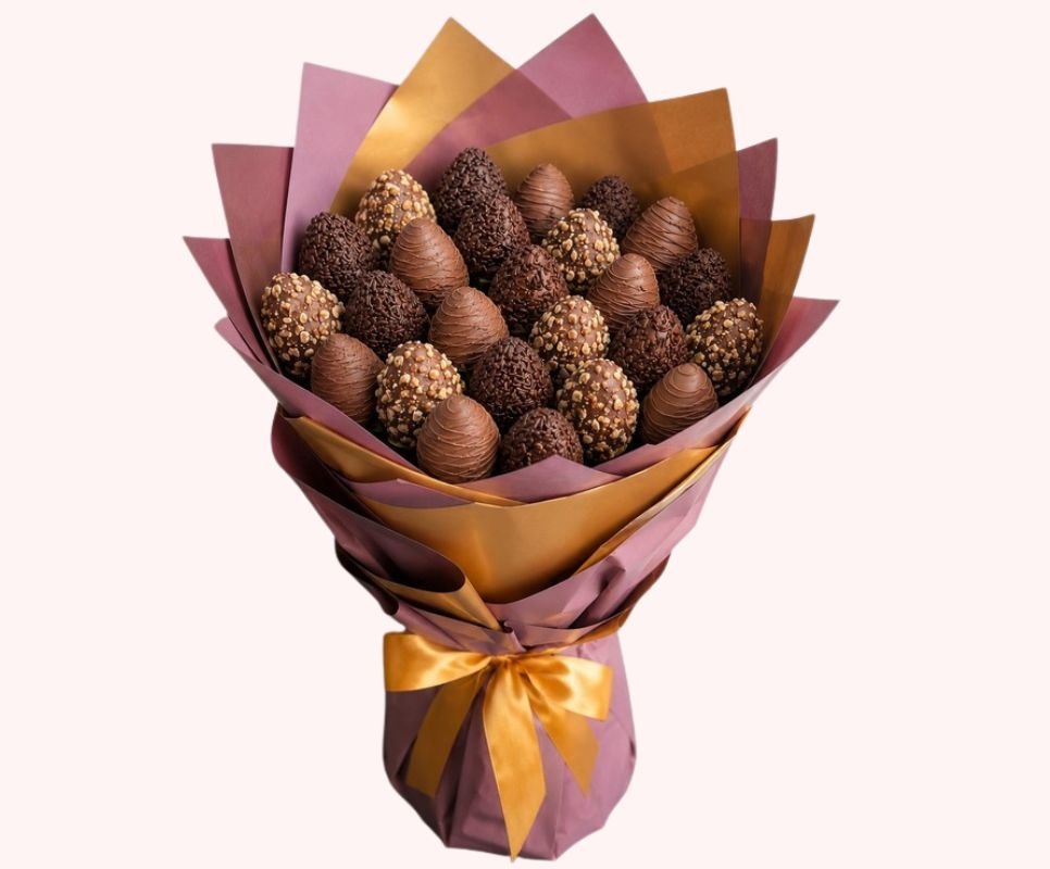 Handy Luxury Strawberry Chocolate Bouquet