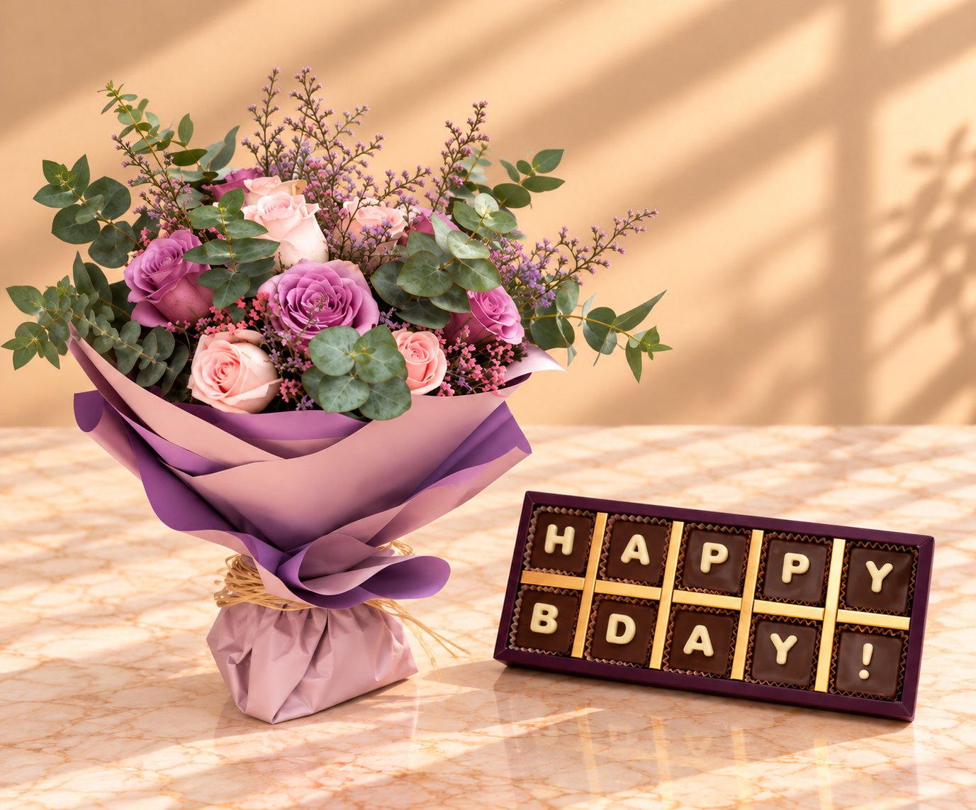 Birthday Chocolates and Roses