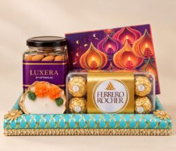 Golden Glow Diwali Tray