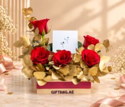 Apple AirPods 5 with Red & Gold Floral Arrangement