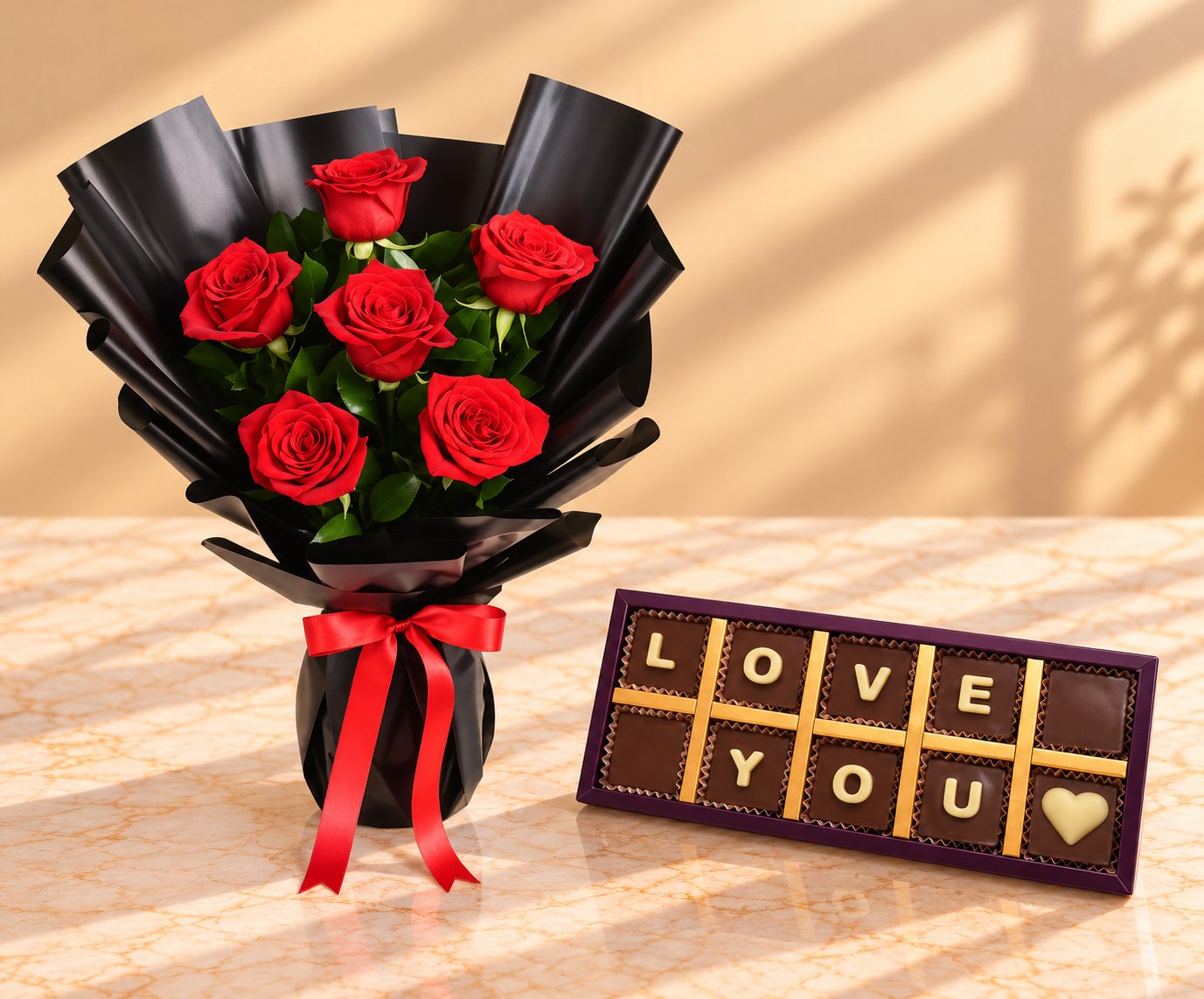 Love You Chocolate and Roses